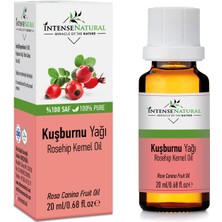 Intense Natural Kuşburnu Çekirdeği Yağı Soğuk Sıkım 20 ml x 3 %100 Saf ve Doğal Rosehip Seed Carrier Oil