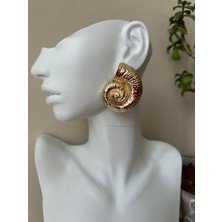 Lune D'or Accessories Deniz Kabuğu Model Modern Çelik Küpe
