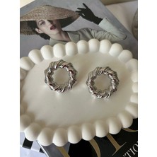 Lune D'or Accessories Yuvarlak Halka Şeklinde Modern Pinterest Küpe