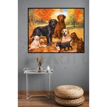 Pix Art Sanat Köpek 30 x 40 cm Elmas Mozaik Tablo