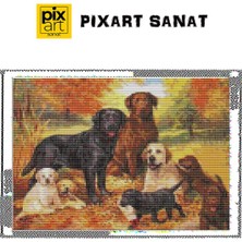 Pix Art Sanat Köpek 30 x 40 cm Elmas Mozaik Tablo