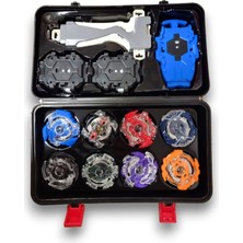 Toyfest Beyblade Metal Assembled Gyro Tool Box Bb - 888 - Yeni Nesil Çantalı Beyblade Metal Topaç 8 Li Set