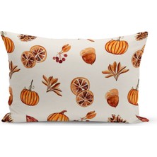 Bertille Home Sonbahar Serisi 30X50 cm Çift Tarafı Dijital Baskılı Kırlent Kılıfı (Halloween Autumn)