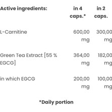 Trec L-Carnitine + Green Tea 90 Kapsül