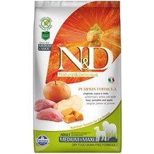 N&d Tahılsız Bal Kabaklı Yaban Domuzlu Elmalı Orta ve Büyük Irk Yetişkin Köpek Maması 2.5 kg