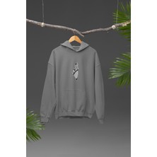 Filistin Tasarımı Baskılı Yüksek Kalite Kapüşonlu Kanguru Cepli Unisex Oversize Sweatshirt