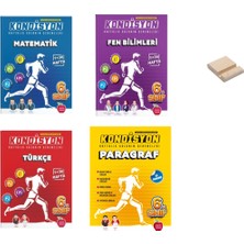 Newton Yayınları 6. Sınıf Kondisyon Matematik - Kondisyon Fen Bilimleri - Kondisyon Türkçe - Kondisyon Paragraf 4'lü Deneme + Telefon Tutucu