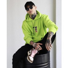 Yeşil Kapüşonlu Erkek Sweatshirt