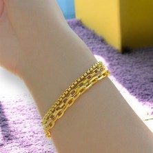3 Lü Gold Bileklik, Bijuteri Bileklik, Bileklik