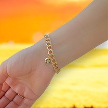 Gold Zincir Nazar Boncuklu Bileklik, Bijuteri Bileklik, Bileklik