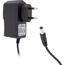 Mazsay 12 Volt - 1 Amper Priz Tipi Plastik Adaptör 5.5*2.5 Uç (4172)