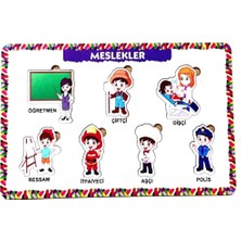 Bultak Ahşap Puzzle Oyunu Meslekler