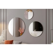 Yuvarlak Ayna 50 cm Dressuar Ayna Dekoratif Ayna Makyaj Aynası Banyo Aynası