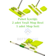 Befto Home Yeşil Mandallı Mop Seti Istediğin Bezi Tak Kullan