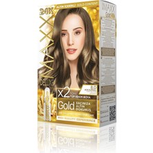 Maxx Deluxe Golden Series 24K Altın Içerikli Tüp Boya ve Saç Bakım Serumlu