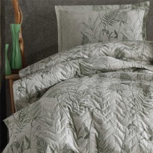 Ranforce 100% Pamuk Çift Kişilik Dört Mevsim Set Tuva V1 Yeşil