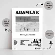 Adamlar - Dünya Günlükleri Albüm - Tasarımlı Poster