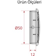 Gömme Kulp Siyah 2 adet