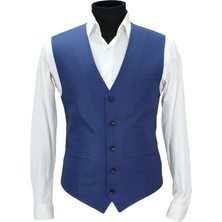 Mentor Regalo Erkek Yelek V Yaka Parlament Ekose 50655