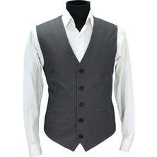 Mentor Regalo Erkek Yelek V Yaka Siyah Desenli 50630