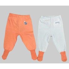 Anka Baby %100 Organik Kız Bebek Ikili Çoraplı Pantalon