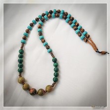 Z Jewelry Art Megha - El Yapımı Etnik Otantik Bohem Kadın Erkek Kolye