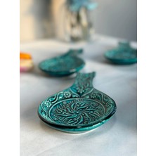 Porcelland Yeşil Renkli Kaşıklık