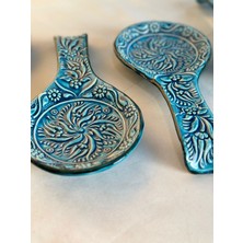 Porcelland Mavi Renkli Kaşıklık