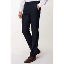 Düz Lacivert Renk Slim Fit Klasik Erkek Pantolon
