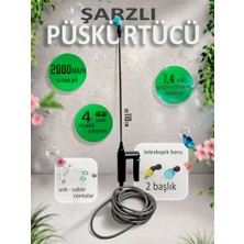 Litolan 16 Lt Şarjlı Püskürtücü Zirai Ilaçlama Sulama Elektrik Pompası Sırt Tipi