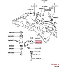 Leoparts Outlander 4x4 Diferansiyel Takozu Arka Sol 2003-2006 MR961407