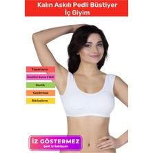 Yeni Sezon Rahat Sıkılaştırıcı Toparlayıcı Şekillendirici Kadın Dikişsiz Kalın Askılı Pedli Bustiyer