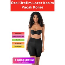 Özel Üretim Iz Göstermeyen Kaymaz Sıkılaştırıcı Toparlayıcı Şekillendirici Lazer Kesim Paçalı Korse