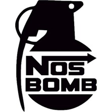 Kodex Nos Bomb Oto Sticker Siyah 15*11 cm