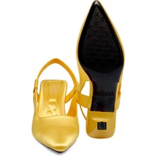 Tergan  Sarı Tekstil Kadın Stiletto - K24I1AY67329-R21