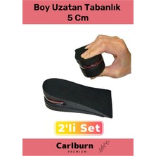 Carlburn Özel Üretim Ayakkabı Içi Görünmeyen Hava Yastıklı Gizli Destekli Yükselten Boy Uzatan Tabanlık 5 cm
