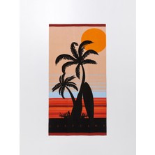 Lcw Accessorıes Karışık Renk Ipliği Boyalı Baskılı Erkek Plaj Havlusu 70X150 cm