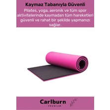 Carlburn Özel Konfor Modeli Çift Taraflı Kaymaz Silinebilir Yoga Meditasyon Minderi 6,5mm Mat