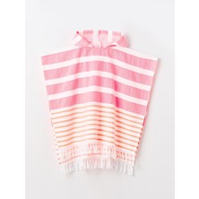 Lcw Accessorıes Tatlı Pembe Püsküllü Kız Çocuk Panço Plaj Havlusu