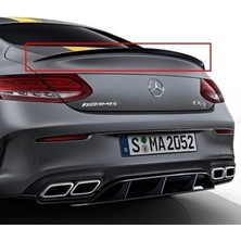 Karva Mercedes W205 Coupe Bagaj Üstü Spoiler Siyah Boyalı