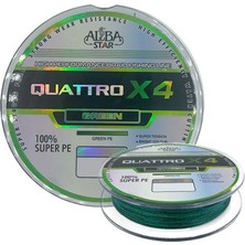 Albastar Quattro 4x 0.40 mm 150M 4 Örgü Ip Misina Yeşil 33.6 kg Çeker