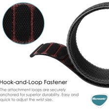 Microsonic Samsung Galaxy Watch Ultra Hasırlı Kordon Woven Sport Loop Siyah