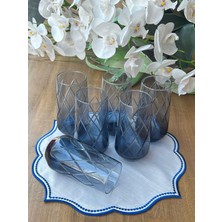 Rossev London Meşrubat Bardak Mavi 6'lı