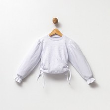 Overdo Kız Çocuk Taşlı Büzgülü Bluz