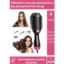 One Step Profesyonel 1200 Watt Turbo Saç Şekillendirici Saç Düzleştirici Fön Tarağı