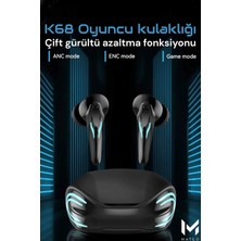 Huawei&samsung&xiaomi Uyumlu Gürültü Önleyici &yüksek Sesli Işıklı Bluetooth Oyuncu Kulaklığı