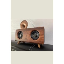 Gramafon Radyo Nostaljik Radyo Müzik Speaker Bluetooth Hoparlör Yüksek Ses Kalitesi