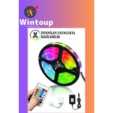 Wintoup 5 Metre Şerit LED Işıklı Kir Tutmaz Yapışkanlı Bant