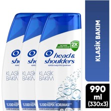 Head&Shoulders Head & Shoulders Şampuan Klasik Bakım 1in1 330 Ml X3 Adet