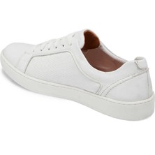 Tergan  Beyaz Hakiki Nubuk Deri Erkek Sneaker - E24I1AY56825-A26